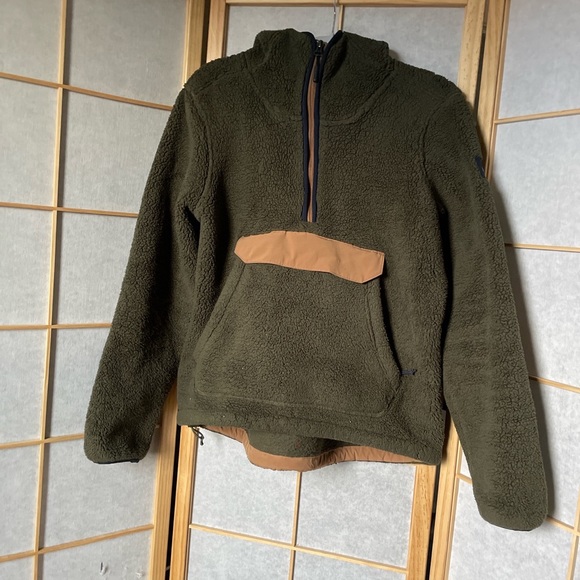SOLD- The North Face Deep Pile Fleece Half Zip Anorak - Picture 1 of 4